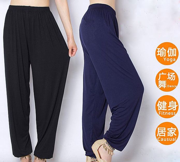

unisex 11colors Kids&Adult modal blue/green/green martial arts wushu bloomers tai chi trousers taijiquan yoga pants, Black