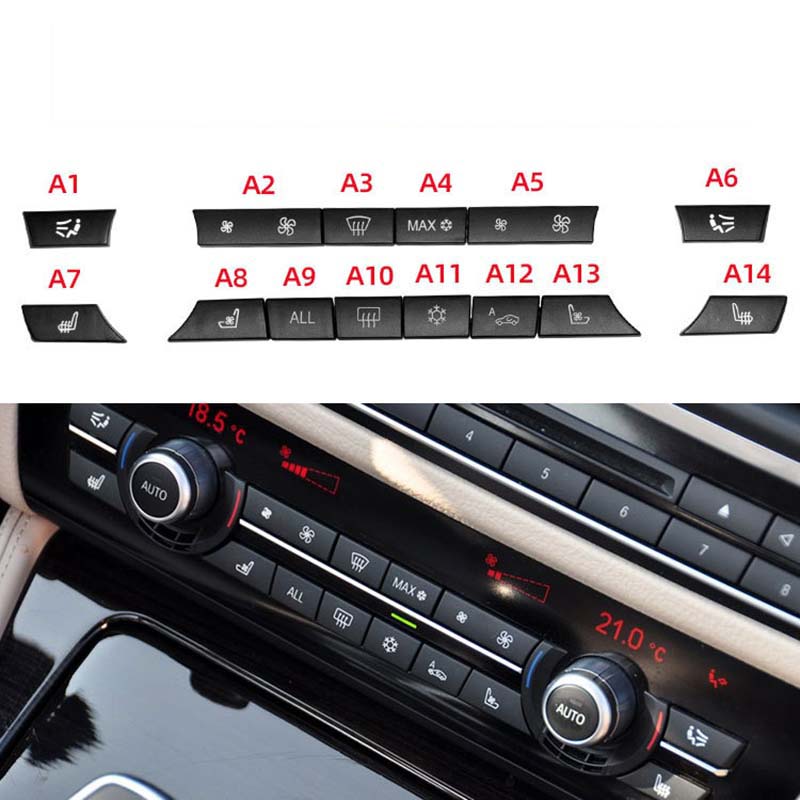

Car Air Conditioner Panel Switch Auto Button For BMW 5/6/7 Series F10 F07 F02