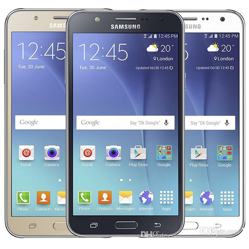 

Original Refurbished Samsung Galaxy J7 J700F Dual SIM 5.5 inch LCD Screen Octa Core 1.5GB RAM 16GB ROM 13MP 4G LTE Unlocked Phone DHL 1pcs, Black