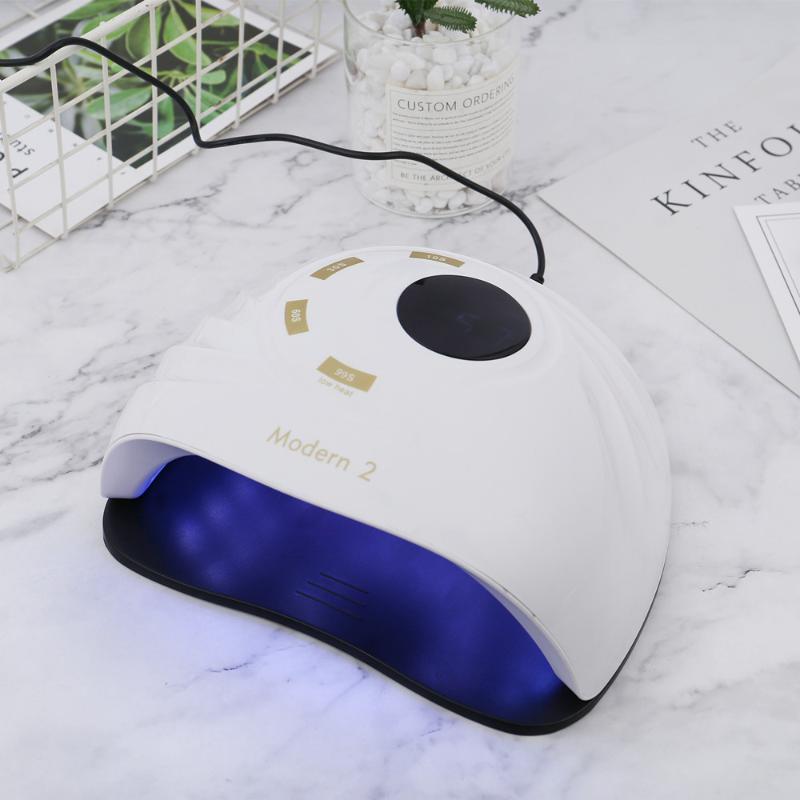 

Nail Dryer Quick Drying 3 in 1 Nail Lamp With Cooling Fan 45 Pcs Leds UV/LED/Builder Gel Manicure LED UV Lamp Dual Light Source, White