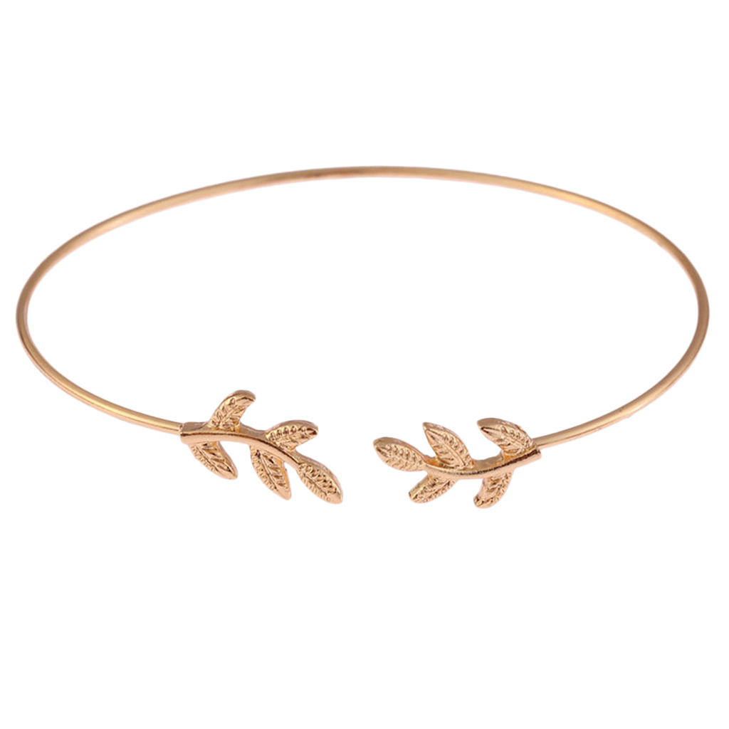 

Minimalist Open Cuff Bracelet Skinny Round Wire Bangle Women Jewelry Gifts