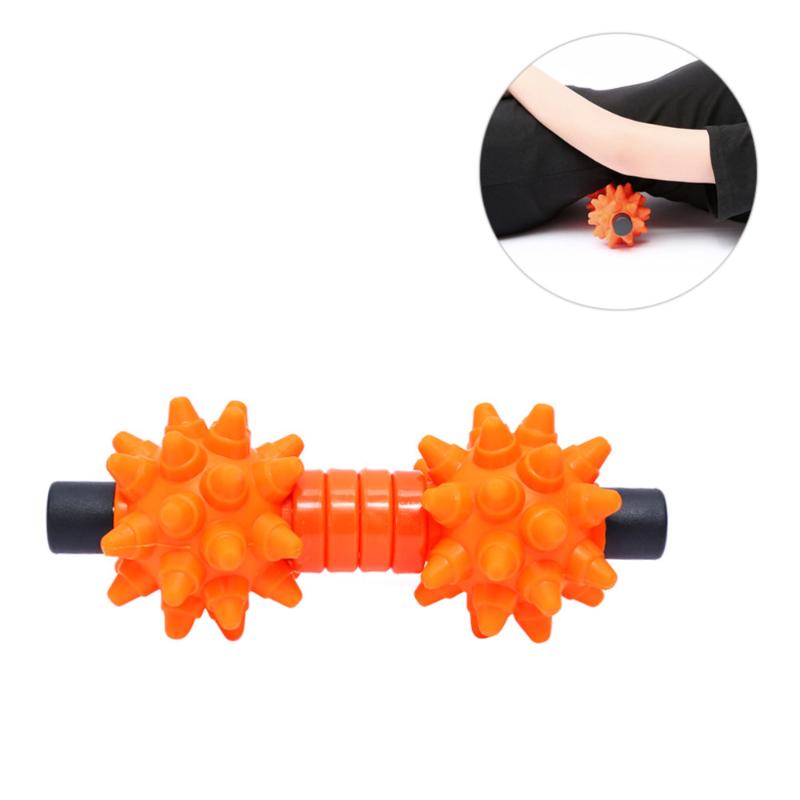 

1PC Yoga Muscle Roller Massage Stick Gym Accessory for Relieving Tight Sore Muscle Myofascial Pain Back Pain (Orange