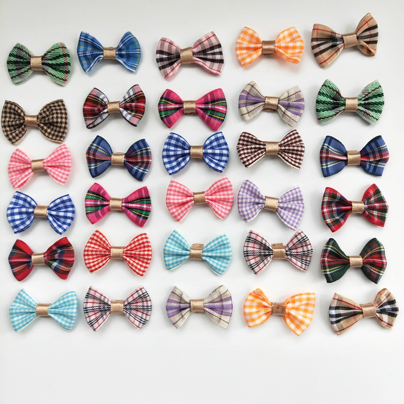 

100pcs/lot 1.4Inch Baby Girls Ribbon Hair Bow Clips Barrettes For Girl Teens Kids Babies Toddlers Hair accessories, Slivery;white