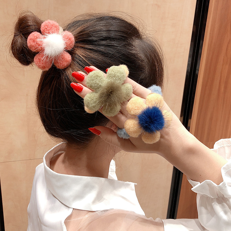 

1pcs A variety of design a variety of color new fund temperament contracted hair girl lovely head rope hair act the role ofing