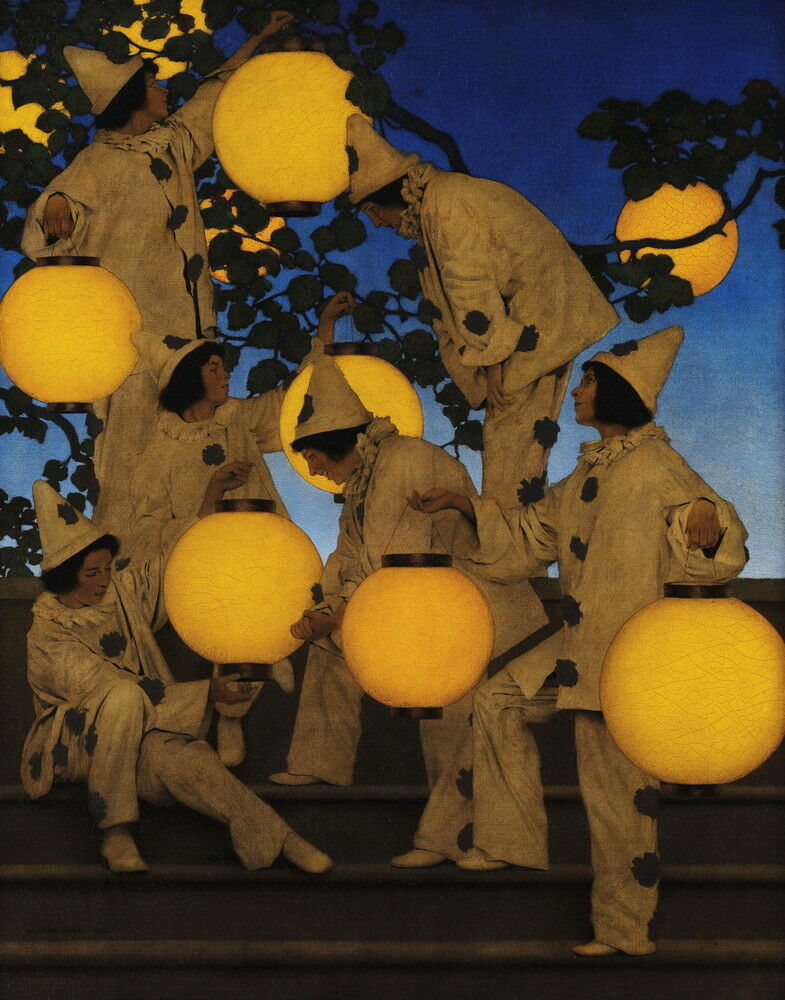 

Maxfield Parrish The Lantern Bearers Home Decor Handcrafts /HD Print Oil Painting On Canvas Wall Art Canvas Pictures 191107