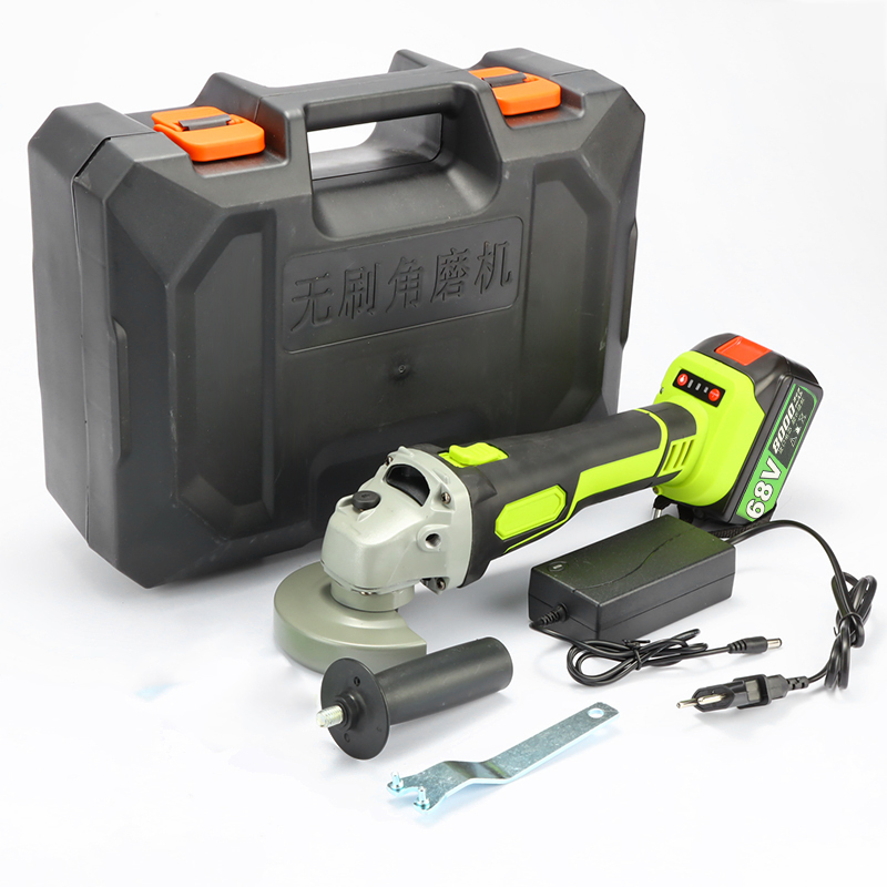 

Cordless Angle Grinder 68V 3000rpm Brushless Polisher Grinding Metal Cutter 8000mAh Lithium-ion Battery Rechargeable Power Tool