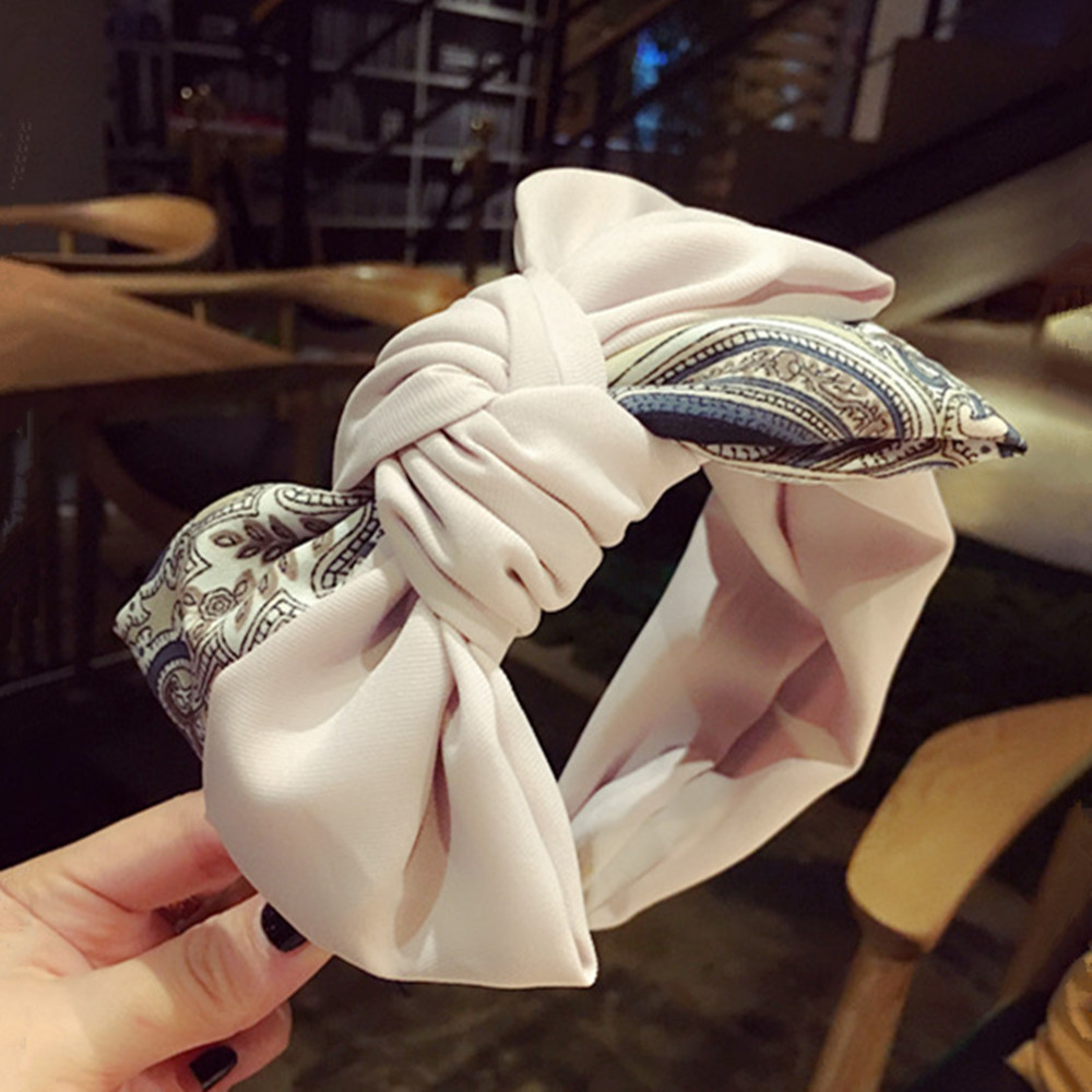 

New Hairbands Vintage Headscarf Headband Twist Retro Women Girls Chic Bow Knot Headwear Hair Bands Hoop Accessories Gift Fashion