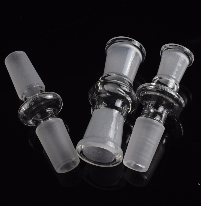 New Glass Adapter Female Male 10mm 14mm 18mm To 10mm 14mm 18mm Reducer Connector Bong Pipe Adapters for Oil Rigs Bongs