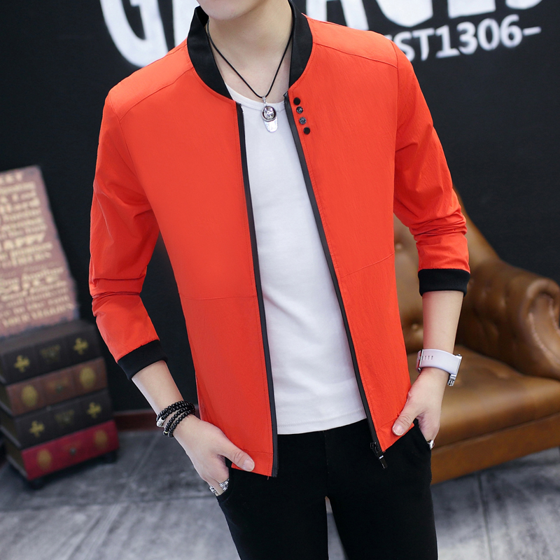 

2019 New Men Jacket Four Seasons Fashion Casual Simple Comfortable Mens Jackets and Coats Designer Clothes Bomber Jacket, Beige