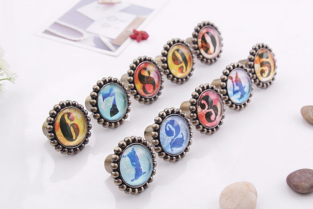 2019 Vintage Look Number Knob Numbered Drawer Knobs Dresser Knob