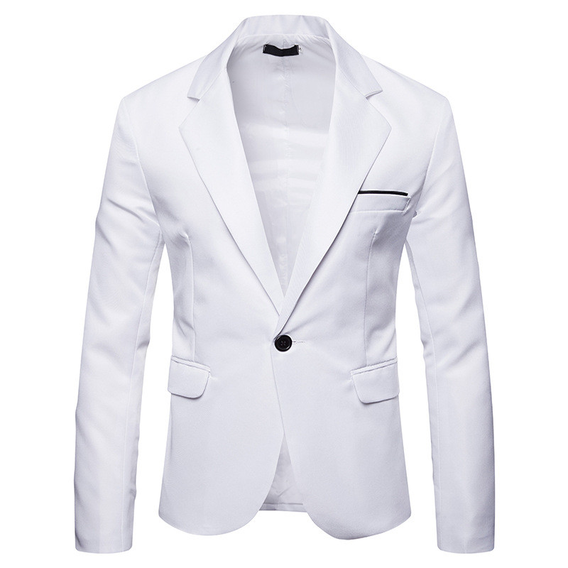 

Mens Suits Blazers Spring Autumn Multi-button Decorative Men's Casual Stand-up Collar Suit Wedding banquet men's jacket, Navy