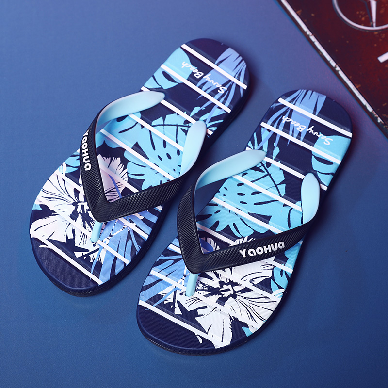 

Summer Men's Flip Flops Anti-slip Light Beach Slippers For Men Wear-resistant Slippers Soft Comfortable Home, Black