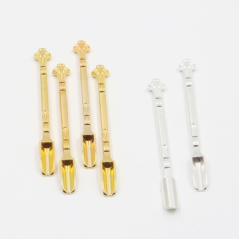 

Mini metal spoon medicine bottle using sniffer snuff snus powder tobacco fine-tuning shovel smoking accessories