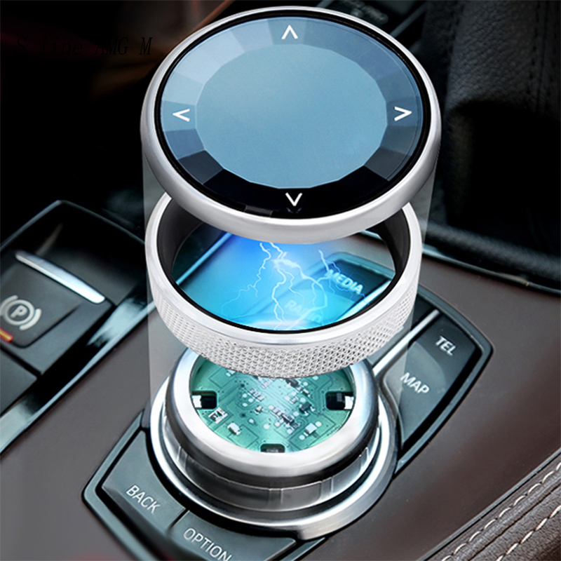 

Car Styling Multimedia Buttons switch frame Cover Stickers panel for 1 2 Series X1 F48 F52 F45 f46 Interior Auto Accessories