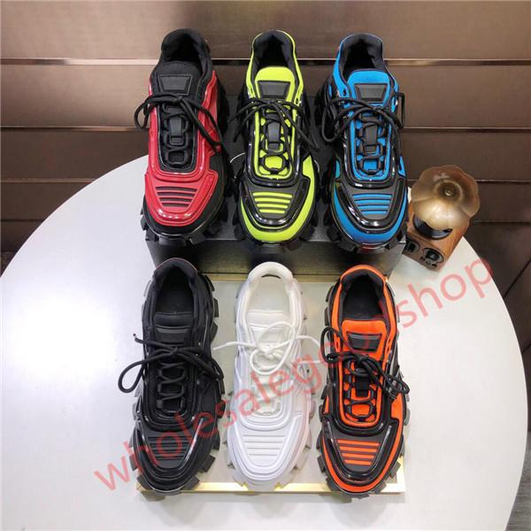 Prada Shoes 2020 Hommes Low Top Chaussures Casual Lates P Cloudbust de Thunder Derbies Designer plate-forme de correspondance des couleurs série