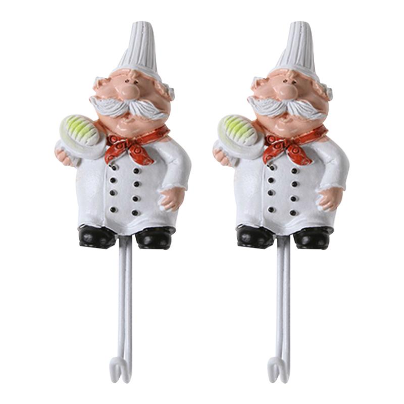

2 Pcs Adhesive Hook Resin Hanging Hook Rack Wall Mounted Punch Free Door Accessories Kitchen Bathroom Hanger
