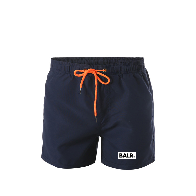 

Designer new men's shorts, quick-drying and comfortable beachwear in summer, elasticated waist tie, high-end letter printing., Sky blue