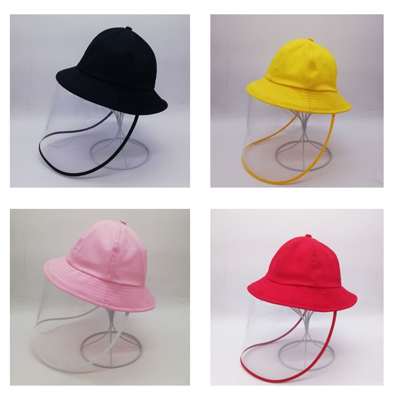 

Cloches Customizable Children's Protective Fisherman Hat Detachable Boy Girl Anti-drop Dust Drop, Black