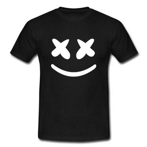 

mens designer t shirts shirt NEW 54489-DJ Marshmello Tour dates 2018 T Shirt Size -5XL, Black