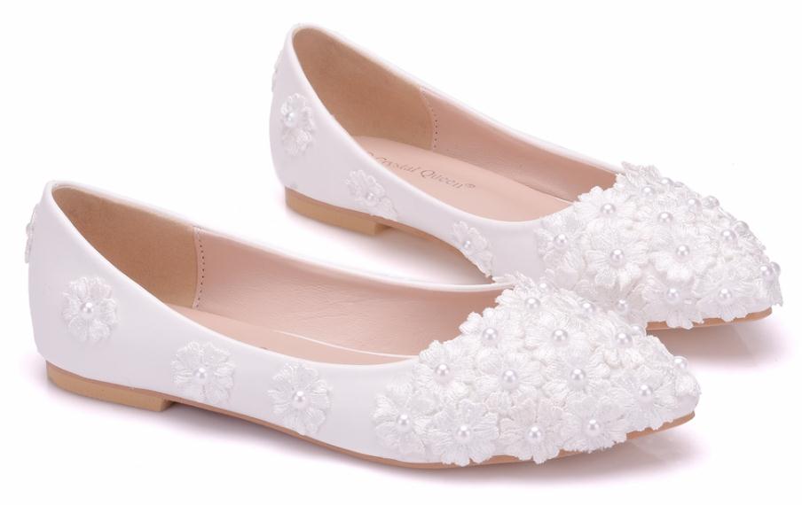 

2019 Women's shoes in Spring and Autumn with New style flat bottom pointed end @2158, White