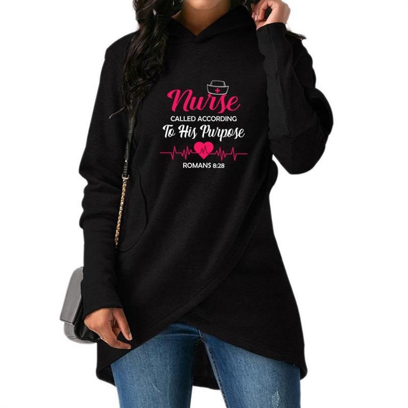 

Letters Print Split Hoodies For Women Hoodies Sweatshirt Femmes Women Kawaii Printing Harajuku Female Buckle Autumn, Black