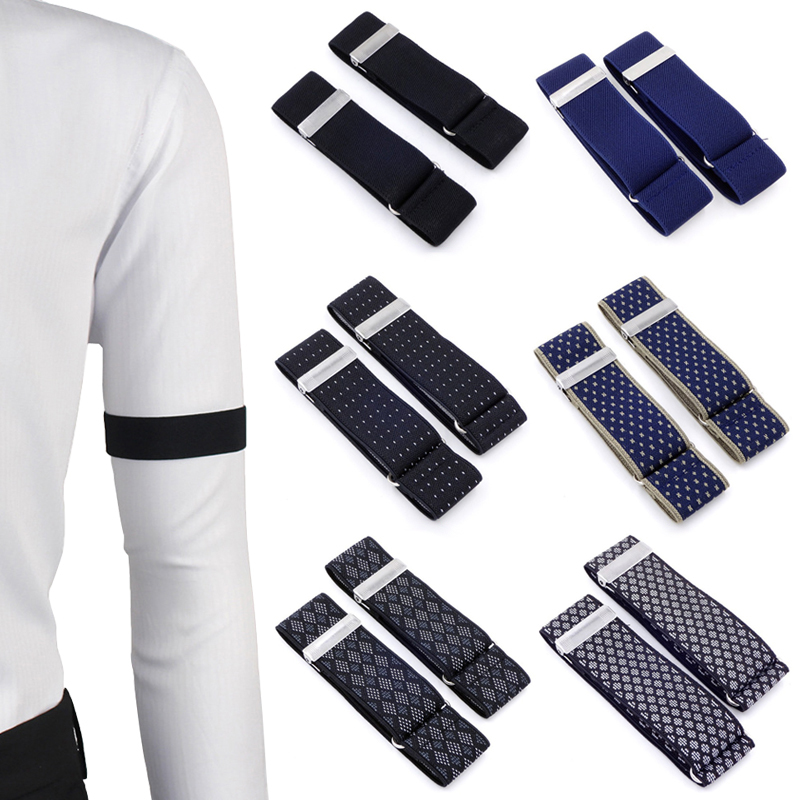 SupSuspen Mens 2 PCS Paisley Shirt Garters Sleeve Holders Armbands 1 Inch Width