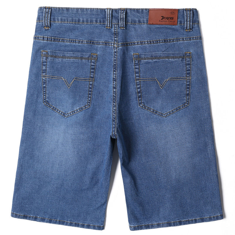 

2020 summer New Men's Slim Elastic Jeans Business Classic Style Jeans Denim shorts Pants Male fashion Streetwear Large Big size, A2