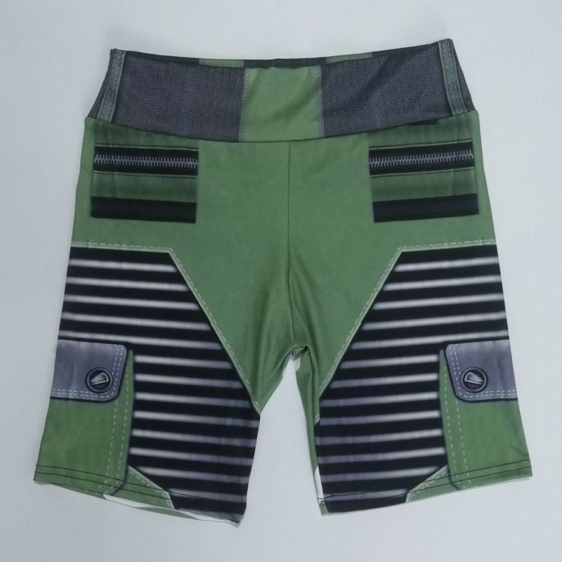 

High printed shorts female running sports, fitness equipment, health massage, yoga shorts denim stretch tight runnings, Rr0703j