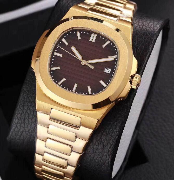 2020 new mens watch automatic movement Glide sooth second hand sapphire glass silver and gold wristwatch best sell