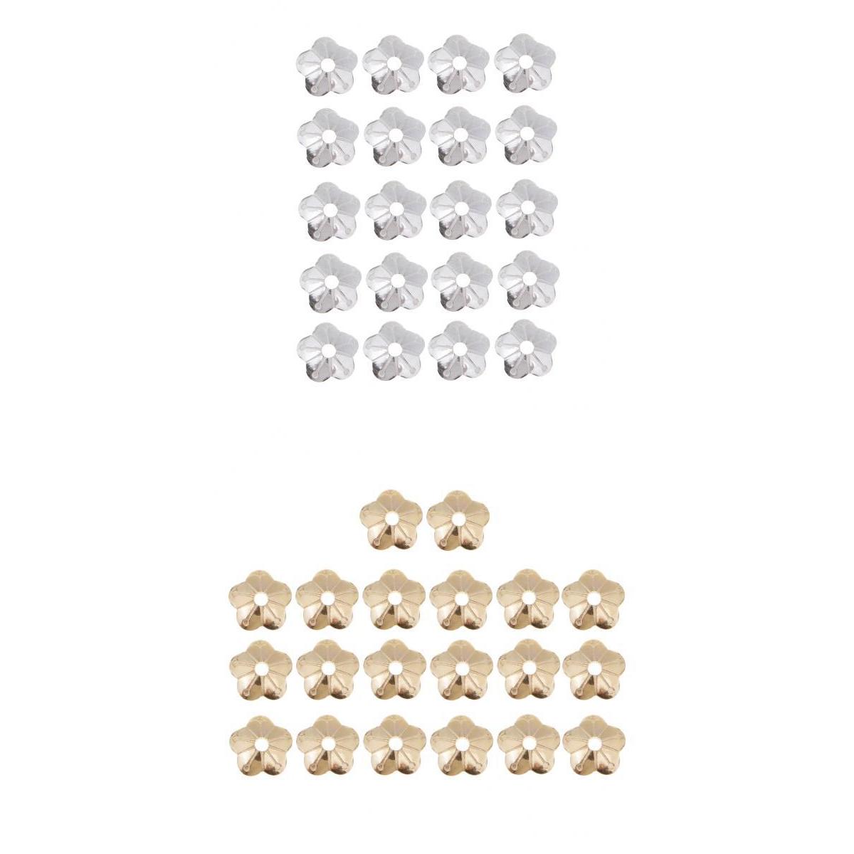 

40 pieces flower beads caps diy craft jewelry