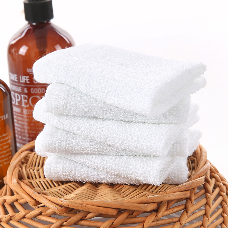 custom restaurant handkerchief with disposable student children adult handkerchiefs cotton white towels hotel towel-image-495501325
