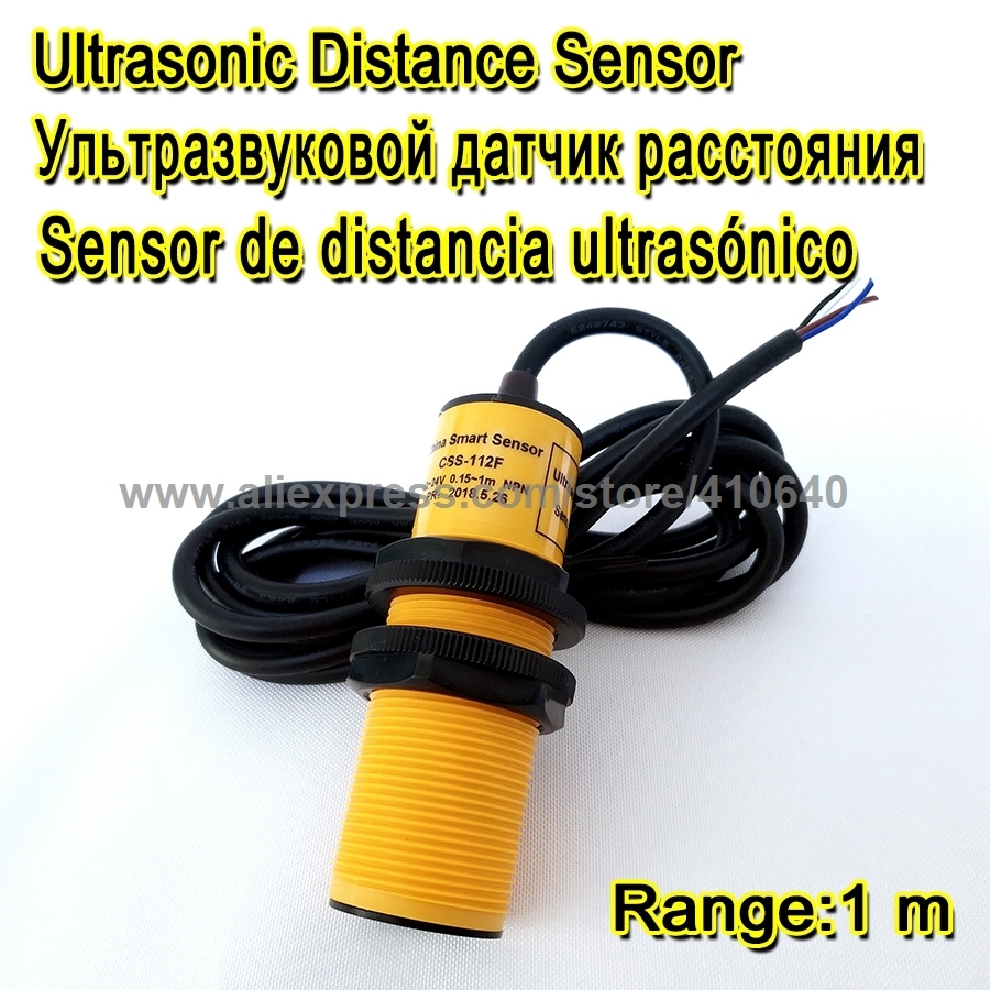 Ultrasonic Transducer To Control The Level Of Stone And Sand Hopper 1M Range NPN Output 12/24VDC Power Supply Can Customize-image-463700911