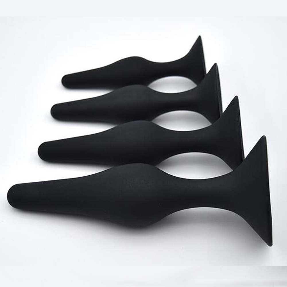 Silicone Butt Plug Kit Anal Sex Beginner Set Helps Train Rectum