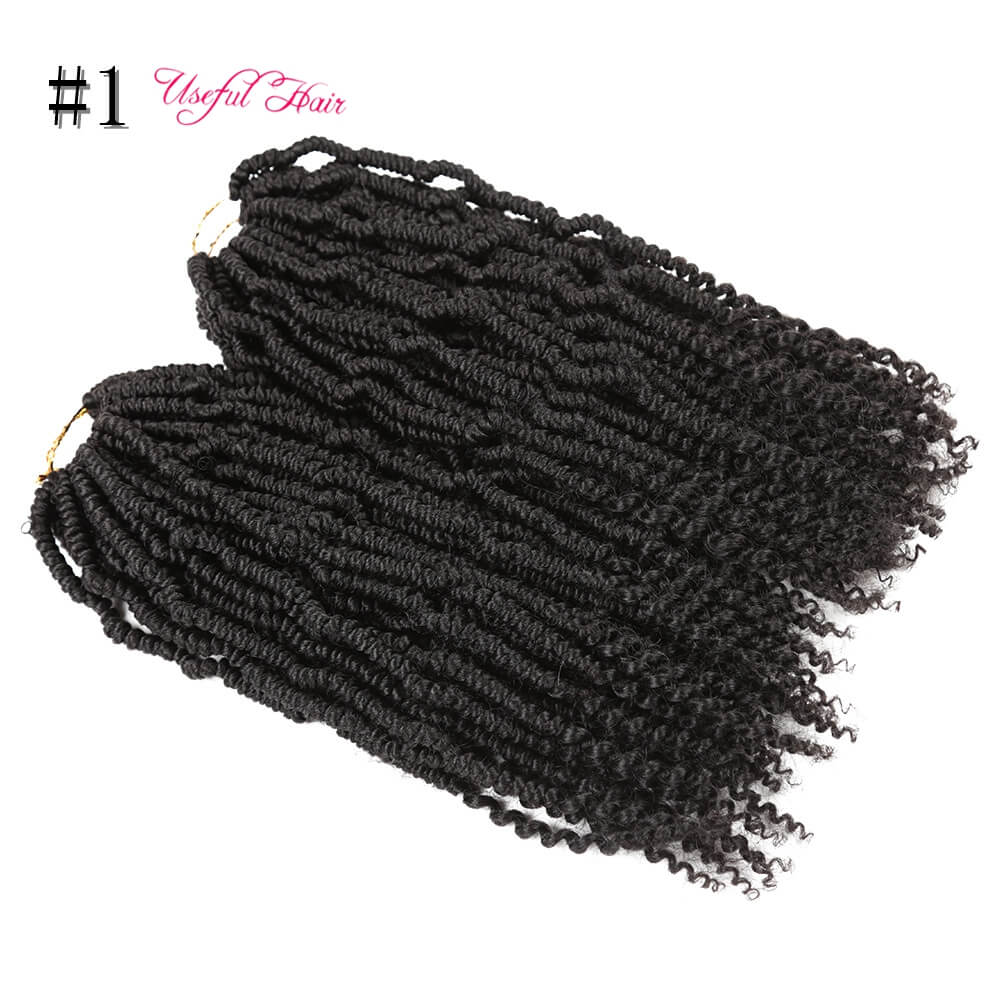 

Bomb twist Pre looped Fluffy Twists Braiding Hair Bulk Pre Twisted Passion Twist Hair Bomb Crochet Hair Synthetic Ombre Crochet Braids, 1b+30