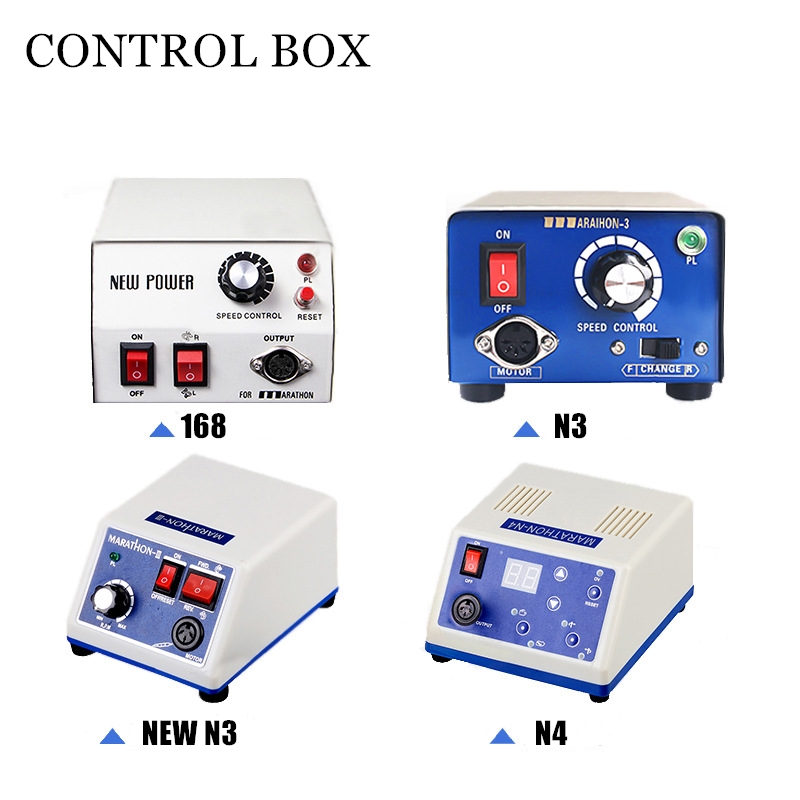 

Marathon Control Box For Strong 210 105L etc. Micro motor Handpiece 65W Manicure Pedicure machine Electric Nail Drill Pedal Tool