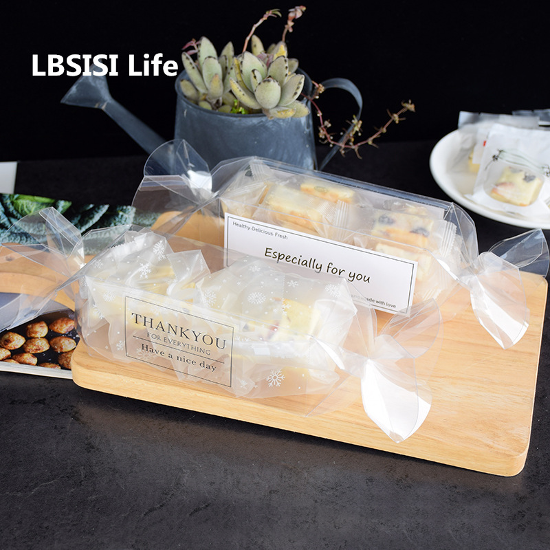 

LBSISI Life 10pcs Candy Style Transparent Boxes Candy Cookies Snack Package Supplies Baby Show Birthday Party Package