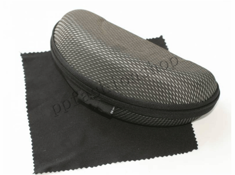 

New brand Upgrade EVA Zipper Sunglasses Glasses case and cloth High Quality Compression Glasses box Black MOQ=10pcs package