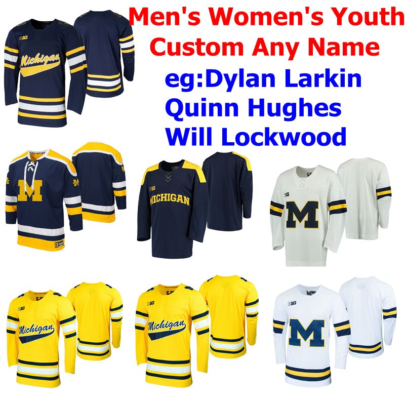 

Michigan Wolverines College Hockey Jerseys Women's Jack Becker Jersey Luke Morgan Sam Piazza Tony Calderone Dakota Raabe Custom Stitched, Womens yellow
