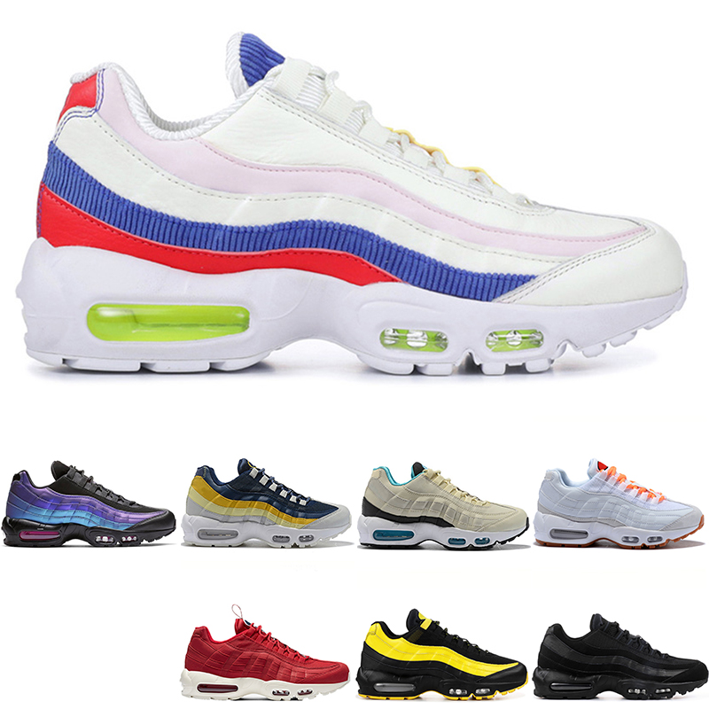 

2019 95 OG Men Cushion Navy Sport Chaussure 95s Walking designer women 95 pink casual Shoes Cushion training Sneakers Size 36-45, What the
