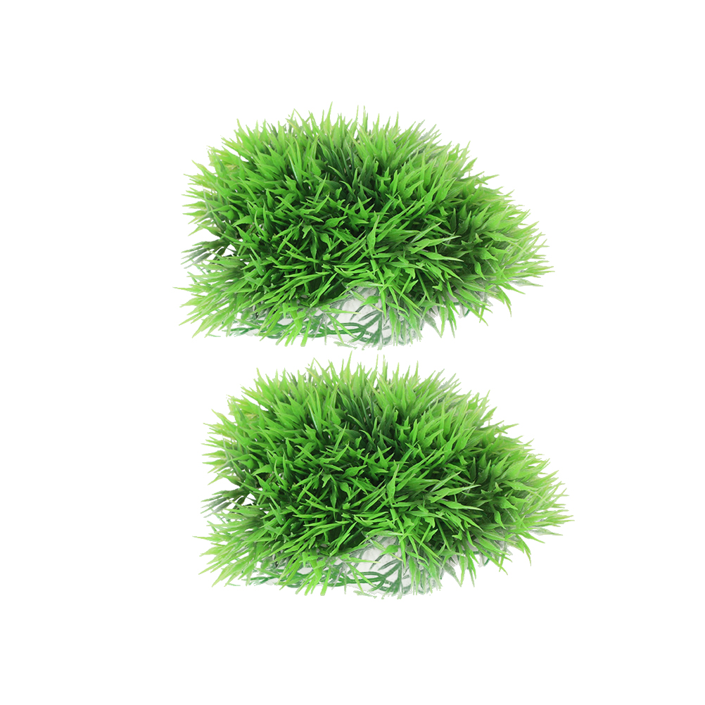 

2pcs Lifelike Emulational Durable Artificial Simulation Water Grass for Fish Tank Aquarium Landscaping, As pic