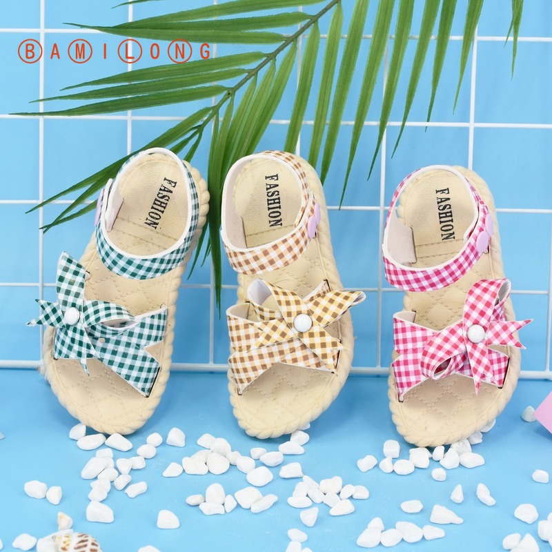 

BAMILONG Summer Fashion Girls Shoes Dance Princess Kids Shoes Bow-knot Girls Sandals Baby Toddler Kids Beach Sandals K117, Green