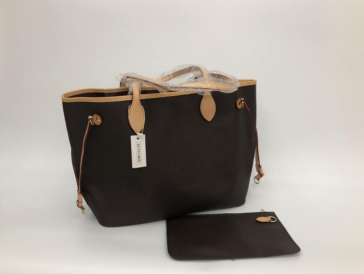 

2022 new women leather handbags female mother package bag hand mother bill of lading shoulder bag women bag+Small bag N51106 M40157, White