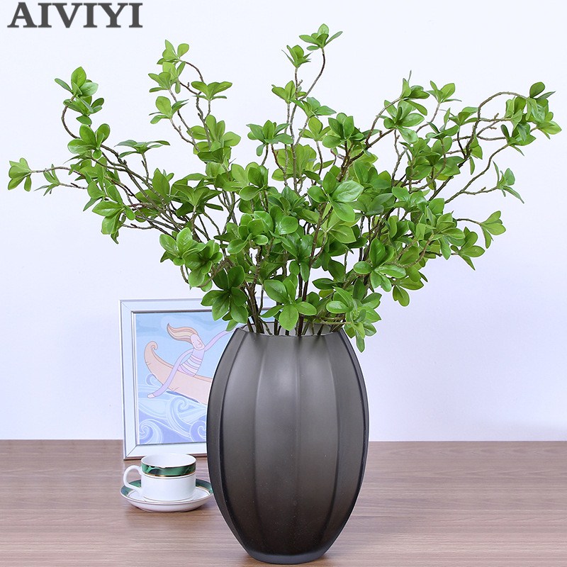 

High-end European Simulation Plant Stars Leaf Large Wild Bonsai Green Plants Artificial Plants fake leaves home Decoration wedd, Brown