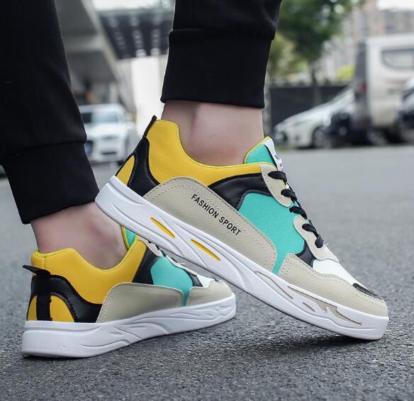 red colour casual shoes