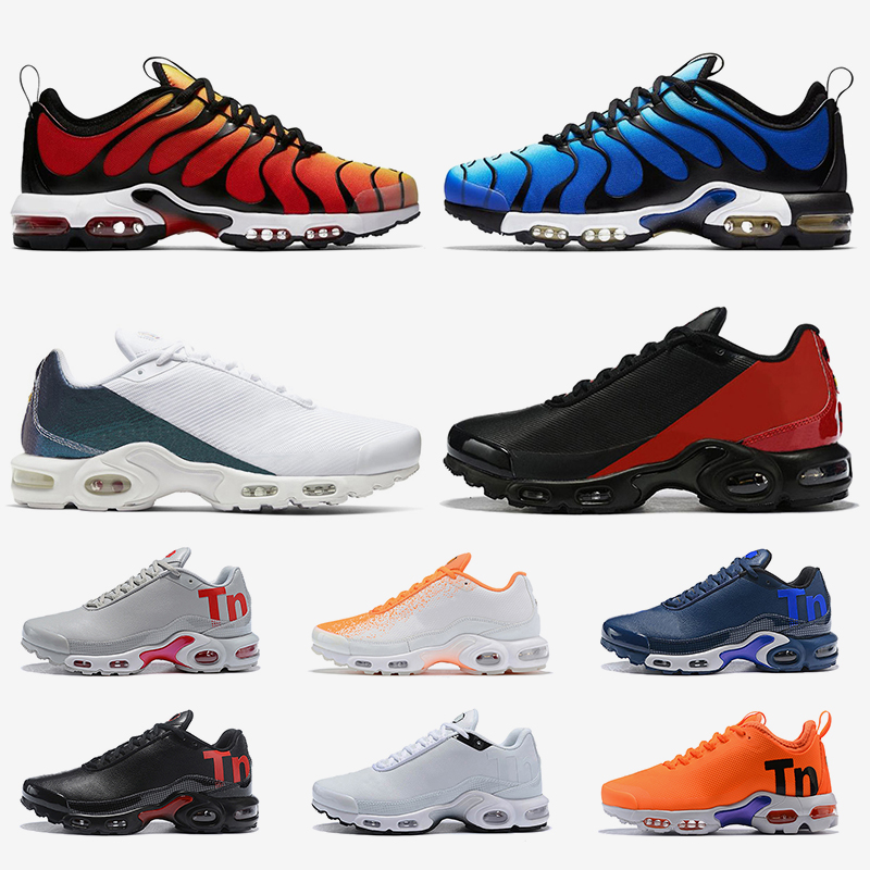

2021 TOP Quality Cushions mens Running Shoes Plus Tn Ultra Tiger Hyper Blue Triple Black SE BG Mercurial Just it Cactus Trainers Sneakers, White;red