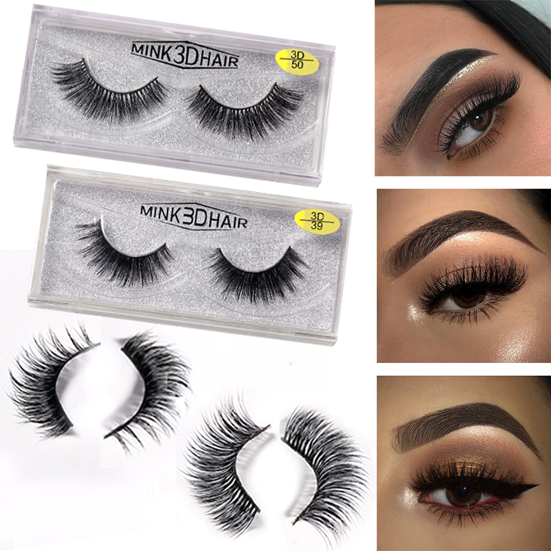 

3D Mink Hair Eyelashes 100% Cruelty Free Hand Made False Eyelashes Natural/Thick Long Lasting Lashes Soft Eye Lashes Make up
