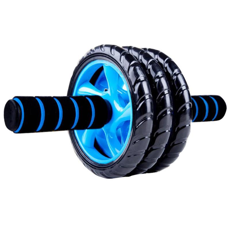

Dance Three Rounds Sit-Ups Assistant Muscle Belly Roller Black Green Durable Sucker Abdominal Wheel Sports Fitness Device Home, Blue