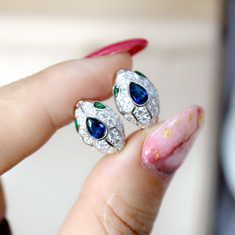 

Earrings Snake Shape Earrings S925 Silver Plated Earrings For Women Party Gift