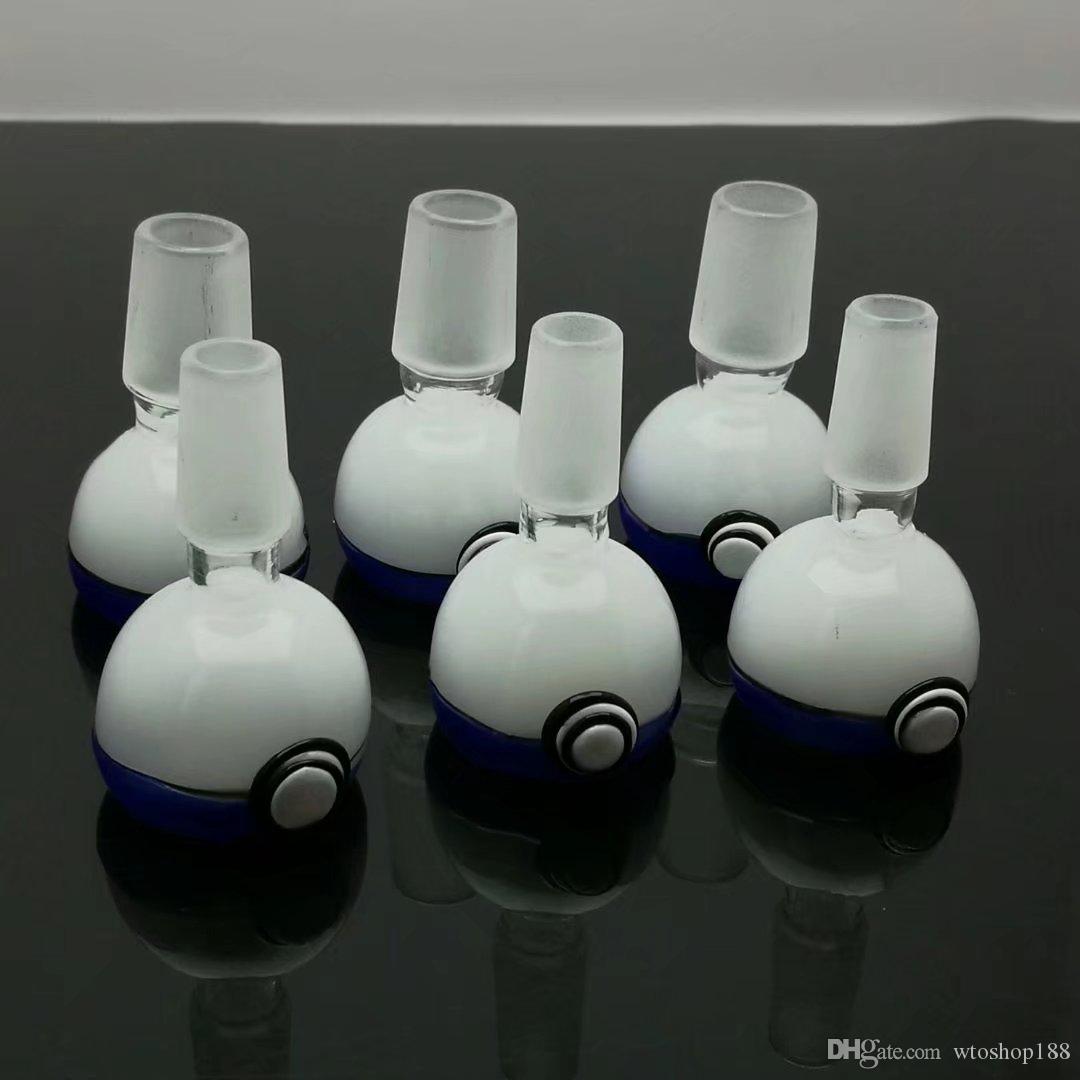 

Double color ball glass bulb head Wholesale Glass bongs Oil Burner Glass Water Pipes Oil Rigs Smoking Free