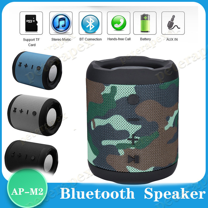

M2 Bluetooth speaker mini computer speakers subwoofer radio wireless portable sound box with mic Outdoor Bass Column Support TF